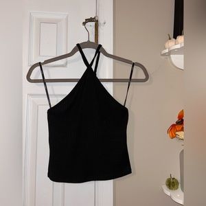 Black forever 21 halter crop top